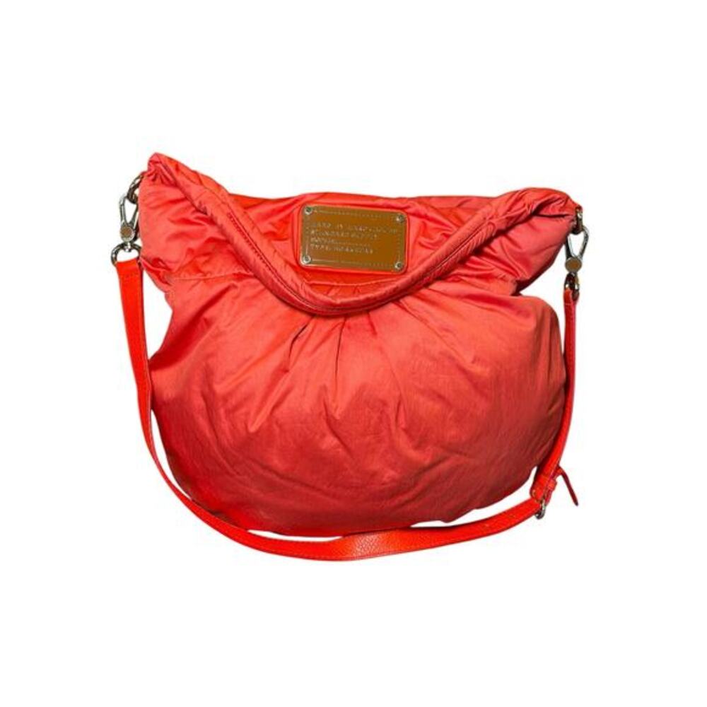 Marc‎ by Marc Jacobs Nylon Hobo Bag Orange Silver Hardwear Handbag Shoulder Bag